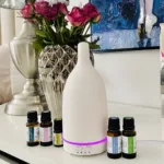 olejki eteryczne do dyfuzora w nowoczesnym wnętrzu z dyfuzorem