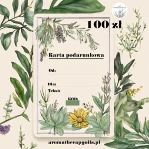 Karta podarunkowa AromatherapyOils – prezent aromaterapeutyczny