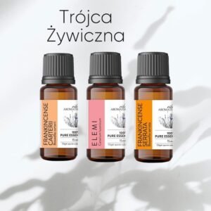 Trójca Żywiczna AromatherapyOils – zestaw olejków żywicznych Elemi i Frankincense